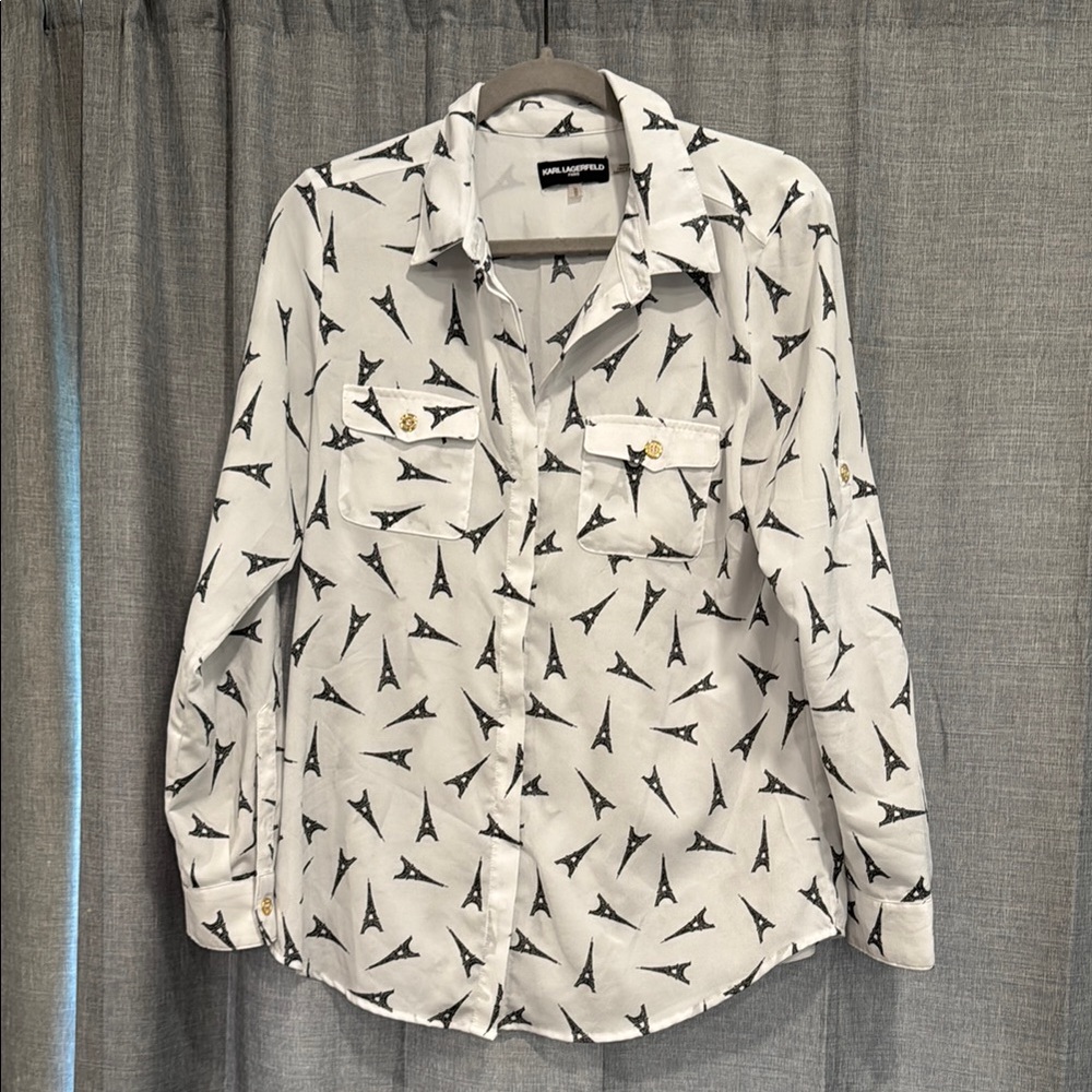 Karl lagerfeld Paris Print Blouse